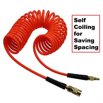  Polyurethane Recoil Air Hose (Red)	